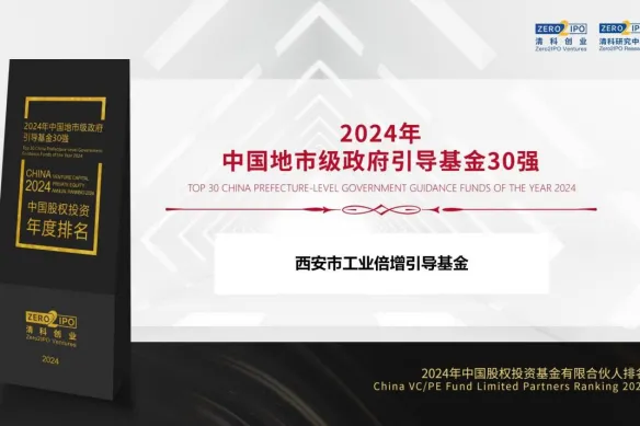 奮楫爭先，載譽(yù)前行② || 西安市工業(yè)倍增引導(dǎo)基金獲評“2024年中國地市級政府引導(dǎo)基金30強(qiáng)”